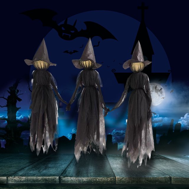 Wweixi Holding Hands With Witches Props Add Cute And Scary Touch To Garden Paired 3Set