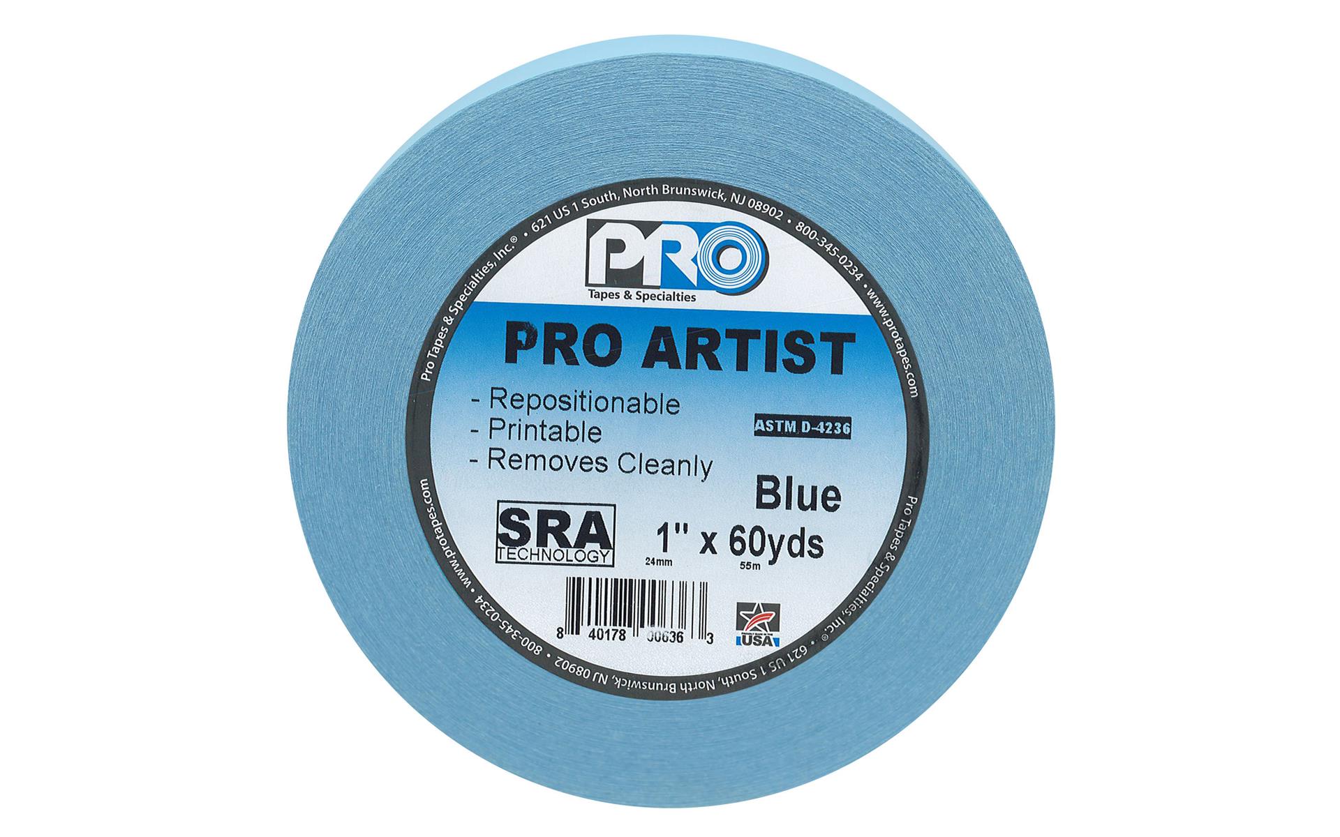 Pro Tape Ruban pour Artiste 1"x60yd Bleu