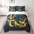 thumbnail image 2 of YST Octopus Comforter Set, 7-Piece, Ocean Animal Theme, Full Size, Polyester, 2 of 5