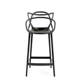 thumbnail image 1 of Heavenly Collections Tabouret de Bar Moderne Moule pour Cuisine, Noir, À l'Unité, Style Boucle, 1 of 9