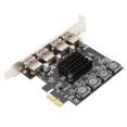 thumbnail image 3 of 4 Port USB 3.0 PCI Express Card USB 3.0 PCI-E Expansion Card PCIE to USB 3.0 Adapter Card for PCIE 1X 4X 8X 16X Slot, 3 of 8