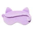 thumbnail image 2 of Claire's Fuzzy Sleep Eye Mask Purple Cat, with elastic band, 2 of 3