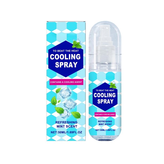 CJiaWei Cool Spray Summer Portable Outdoor Body Spray Cool Soothing Non Sticky 50ml
