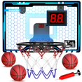 thumbnail image 1 of HopeRock Indoor Mini Basketball Hoop for Kids, Basketball Hoops Over The Door with LED Lighting, Mini Hoop with Scoreboard & 3 Ba, 1 of 7