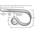 thumbnail image 4 of Haute Decor Baguette Extensible pour Bas de Noël Argent, 4 of 5