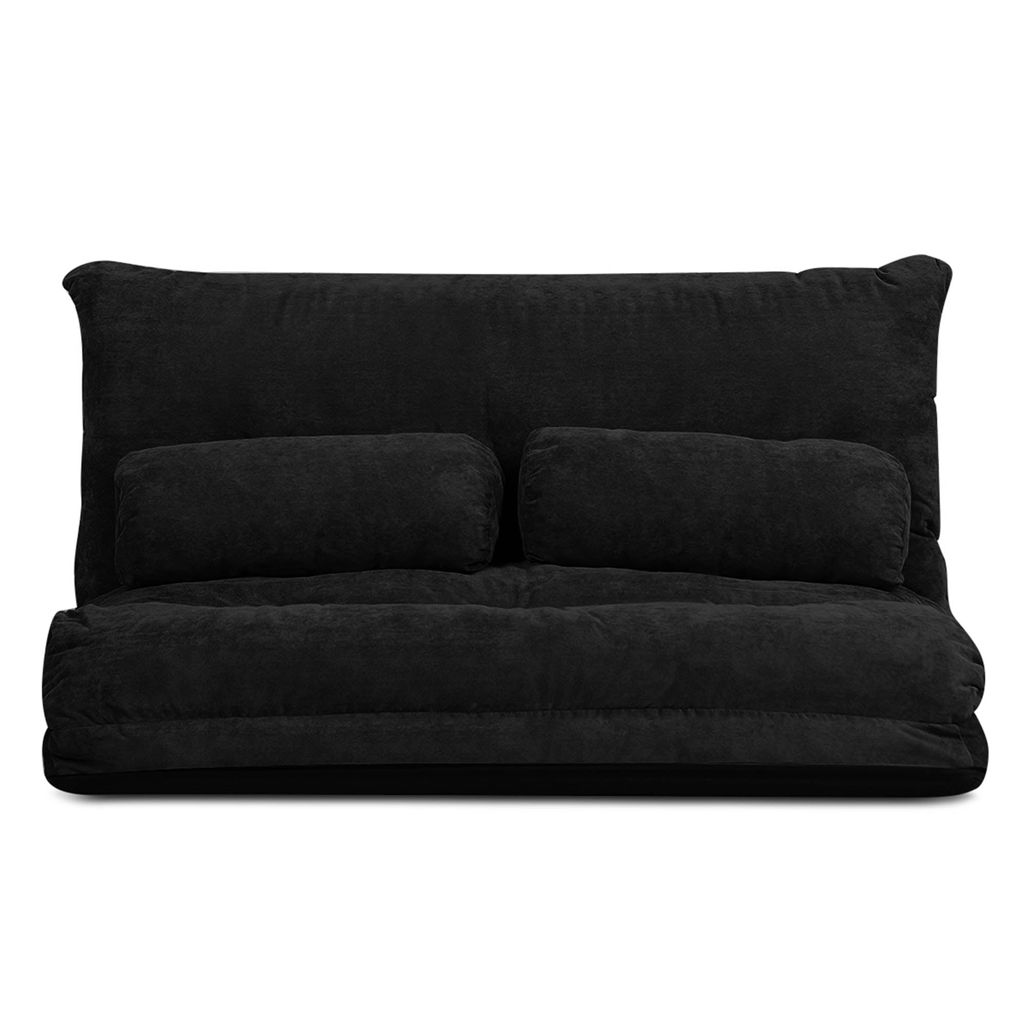 Giantex Adjustable Floor Sofa, 6-Position Lazy Couch Bed, Multi-function Sitting Sofa for Reading, Sleeping, Gaming, Black