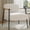 White, variant on Bingirl Modern Accent Chair, Comfy Chair with Metal Frame Wooden Armrest, Cozy Reading Chair with Soft Cushion for Bedroom, Living Room,Brown (White, Single Chair)