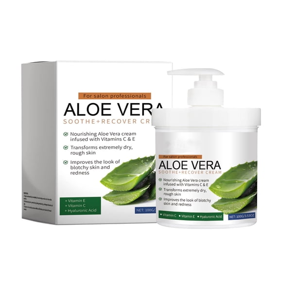 YABCSAZ Personal Care & Beauty Deals! Sunburn Repair Aloe Cream Moisturizing And Nourishing Soothing Repair Inflammatory And Gentle And Safe 100g on Clearance,Gifts for Women