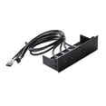 thumbnail image 4 of Maytalsory 5.25 inch USB Front Panel Hub Ports USB3.0 Drive for Panel 4 Computer PC 2.0 Case Optical Front 4 Ports USB 2.0 163x105x53mm, 4 of 6