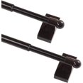 thumbnail image 1 of Magnetic Curtain Rods for Metal Doors Multi-Use Curtain Rods for Small Windows Cafe Sidelight and Iron Steel Places, 1/2 Inch Diameter, Tool Free (2 Pack, Adjust from 9 to 16 Inch, Brown), 1 of 6