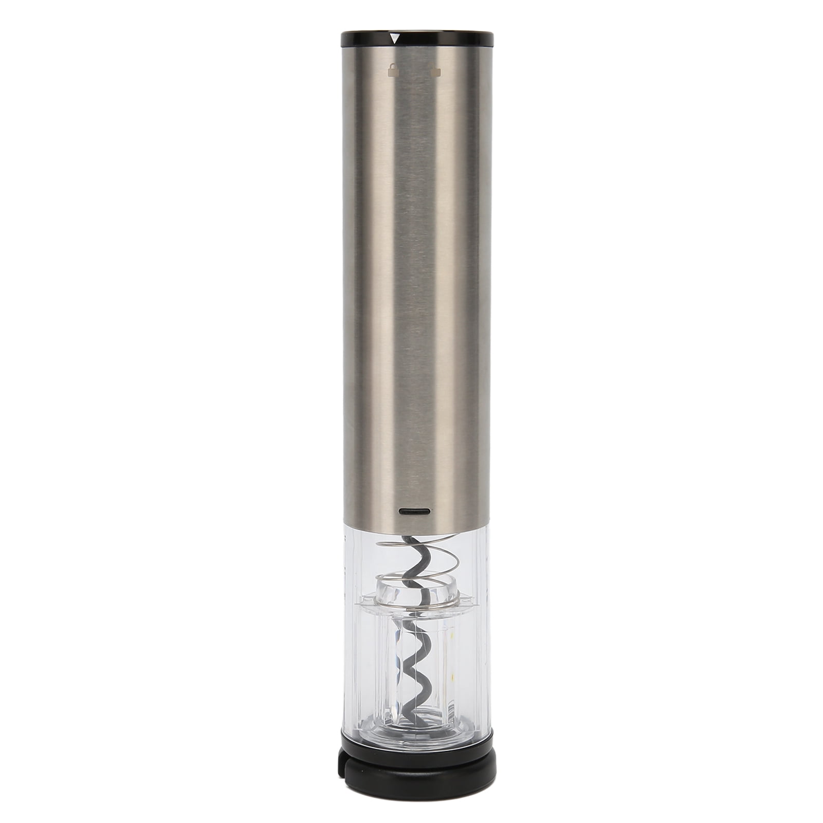 Wine Bottle Opener, Electric Wide Application Battery Powered Wine Opener Silver Easy Operation Portable With Corkscrew For Dinner For Camping