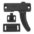 thumbnail image 2 of RV Screen Door Latch Metal Black Strong Construction Universal Fit Screen Door Latch and Handle Kit for Motorhomes Travel Trailers Left Metal RV Screen Door Latch Kit, 2 of 7