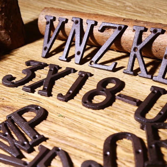 Becaristey Metal Letters House Numbers Wide Application And Long-Lasting Beauty Impeccable B17--Y 1Set