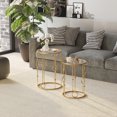 thumbnail image 2 of HOMCOM Set of 2 Nesting Coffee Table, Side Tables W/ Tempered Glass Top, 2 of 10