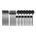 thumbnail image 1 of Amdohai 24Pcs Stainless Steel Dinnerware Set Kitchen Cutlery Set Knife Fork Spoon Flatware Tableware Minimalist Silverware, 1 of 8