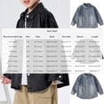 thumbnail image 3 of EGNMCR Veste en Denim à Col à Revers à Manches Longues pour Enfants Haut Décontracté Élégant pour Garçons Veste en Denim à Capuche à Manches Longues pour Enfants Haut en Polyester, 3 of 6
