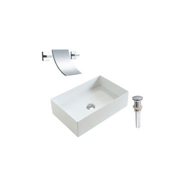 DROP Bath and Kitchen DR091225 Bathroom Vessel Sink Set