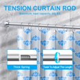 thumbnail image 2 of Shower Curtain Rod - Adjustable Tension Spring Shower Curtain Rod Tension Premium Stainless Steel -Slip No Drilling No Rust for Bathroom, 2 of 7