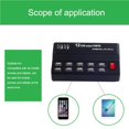 thumbnail image 3 of Transemion USB Phone Charger with Multi Ports Smart Charging 60W Station Wall Travel Desktop Home Power Device US Adapter, 3 of 6