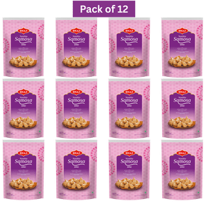 Bikaji Nashta Samosa (Spicy Crispy Patty) 140g, Pack of 12, Indian Snacks