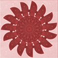 thumbnail image 1 of Ahgly Company Machine Washable Indoor Square Transitional Pastel Pink Area Rugs, 4' Square, 1 of 7