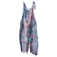 thumbnail image 1 of yoeyez Rompers for Women Summer,Ladies Print Summer Plus Size Long Jumpsuits Sleeveless Adjustable Straps Backless Overalls Jumpsuits With Pockets Blue,S, 1 of 6