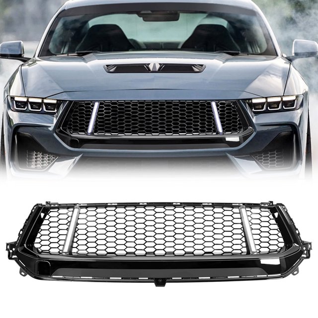 AMERICAN MODIFIED Grille avant Style GT avec LED DRL pour 2024+ Mustang EcoBoost/GT