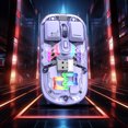 thumbnail image 4 of Mouse Mouse Wireless Transparent Wireless Mouse 2.4G/Bluetooth 5.0 2-Mode Connection Type-C Rechargeable Mouse Standard Magnetic Rgb Lighting Usb Mouse Wireless, 4 of 7