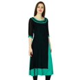 thumbnail image 1 of Phagun Kurta de Designer pour Femmes Kurti Ethnique Haut Tunique Robe en Rayonne et Georgette, 1 of 1