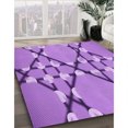 thumbnail image 3 of Ahgly Tapis Rectangulaire Lavable en Machine Intérieur Transitionnel Violet Violet, 2 Pieds x 4 Pieds, 3 of 7