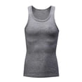thumbnail image 5 of TIMIFIS Mens Tank Top Casual Basic Workout Sleeveless Undershirt Summer Solid Color Crew Neck Athletic Muscle A-Shirt, 2 Pack, 5 of 5