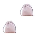 thumbnail image 3 of QualitChoice Jewellery Pouch Drawstring Bags Bracelet Packaging Goodies Mobile Phone Storage Holder Party Gifts Drawable Pouches Silver Gray-5*7 2Set, 3 of 6