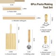 thumbnail image 3 of Ensemble d'Outils pour Faire des Pâtes 6 Pcs, Comprend des Rouleaux de Pâtes, des Fabricants de Tampons Raviolis, des Planches de Gnocchis et des Outils de Coupe-Roulis, Fournitures de Cuisine pour Pâtes Maison et Raviolis, 3 of 7