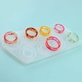 thumbnail image 2 of CEHVOM DIY Crystal Epoxy Ring Mold Flat Curved Dry Flower Mirror Ring Silicone Mold, 2 of 4