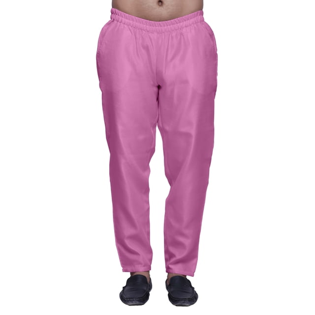 Atasi Solid Ready Made Dupion Elastic Pajama For Mens Ethnic Bottom Pants