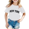 thumbnail image 2 of Landzoo One Chemises pour Ados Enfants Garçons Filles Décontractées Col Rond Manches Courtes Hauts à Lettres Respirants Confortables Beaux Chemises pour Enfants, 2 of 4