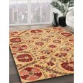 thumbnail image 2 of Ahgly Company Tapis d'Intérieur Rectangulaire Abstrait Orange Tapis de Zone Abstrait, 2 Pieds x 4 Pieds, 2 of 6
