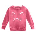 thumbnail image 4 of PMVFHDE Chandails Légers pour Filles Chandails à Capuchon pour Enfants d'Automne et d'Hiver à Manches Longues Mode Imprimé Col Rond Chandail à Capuchon pour Garçons et Filles Plus Manteau à Capuchon Chaud Rose Vif,7-8 Ans, 4 of 4