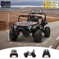 thumbnail image 2 of Kids on Wheelz HAVOC 3.0 24V 2-Seater Electric UTV Ride-On Car for Kids with Parent Remote Control, Reinforced Metal Frame, Quad Motors, LED Lights & Bluetooth Music, Maple, 2 of 6
