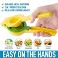 thumbnail image 4 of Lemon Squeezer - Easy To Squeeze 2-in-1 Lemon Juicer & Lime Squeezer - Manual Citrus Squeezer To Get Every Last Drop Of Juice, 4 of 5