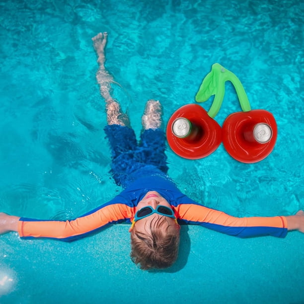 Porte-Gobelet Gonflable Piscine – Lot De 6 Flotteurs En PVC – 17x25 Cm – Pour Piscine, Spa, Plage Et Fêtes