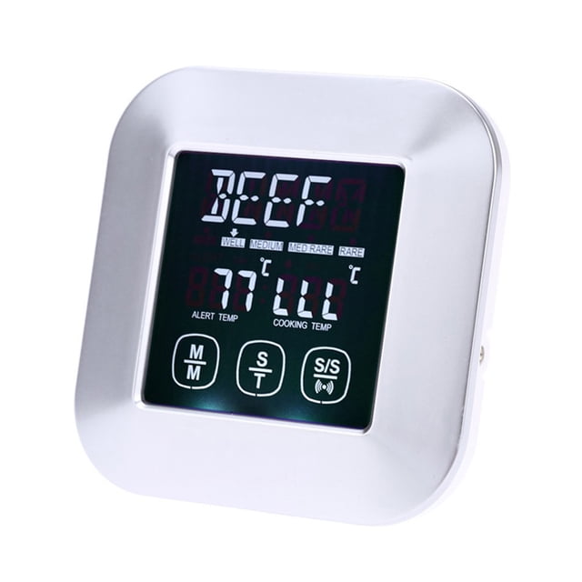Amdohai Thermomètre à Viande Numérique avec Télécommande Sans Fil Température Écran Tactile Probe
