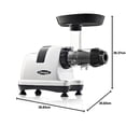 thumbnail image 2 of Omega J8006HDS Nutrition Center Quiet Dual-Stage Slow Speed Masticating Juicer Makes Fruit and Vegetable Juice at 80 Revolutions per Minute High Juice Yield Adjustable Dial, 200-Watt, Silv, 2 of 11