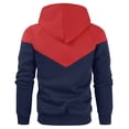thumbnail image 3 of Yuyuzo Men Pullover Sweatshirts Long Sleeve Drawstring Hooded Sports Solid Color Patchwork Hoodies for Men, 3 of 5
