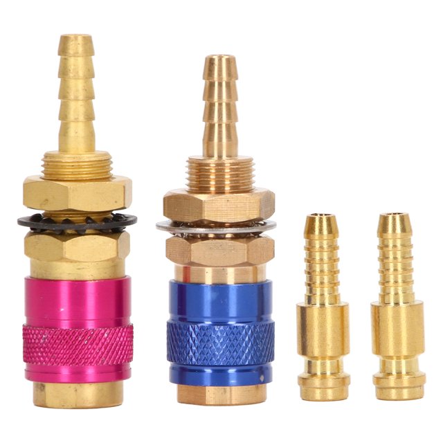 Water Cooled Gas Adapter Hose Fitting, Portable Quick Water Cooled Gas Adapter Quick Connection Abrasion Resistance For PTA For MIG