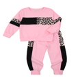 thumbnail image 2 of Baby Boys 2PCS Pants Sets Long Sleeve Round Neck Sweatshirt Tops Solid Color Pants Sets, 2 of 6