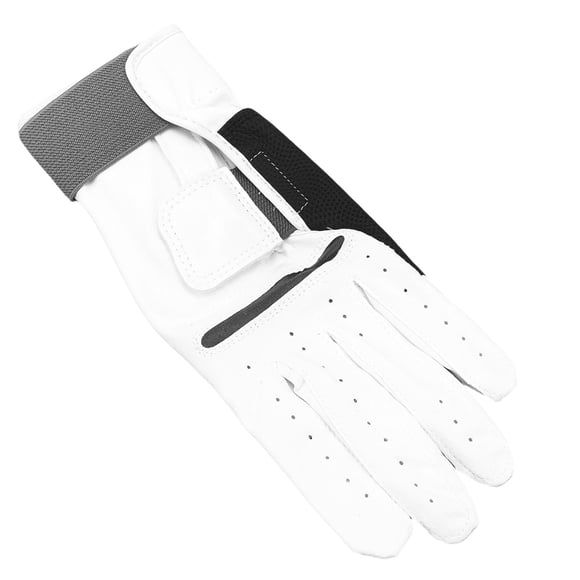 Gant de Golf en Peau de Mouton Respirante Antidérapant Guide de Balançoire pour Hommes avec Plaque Amovible
