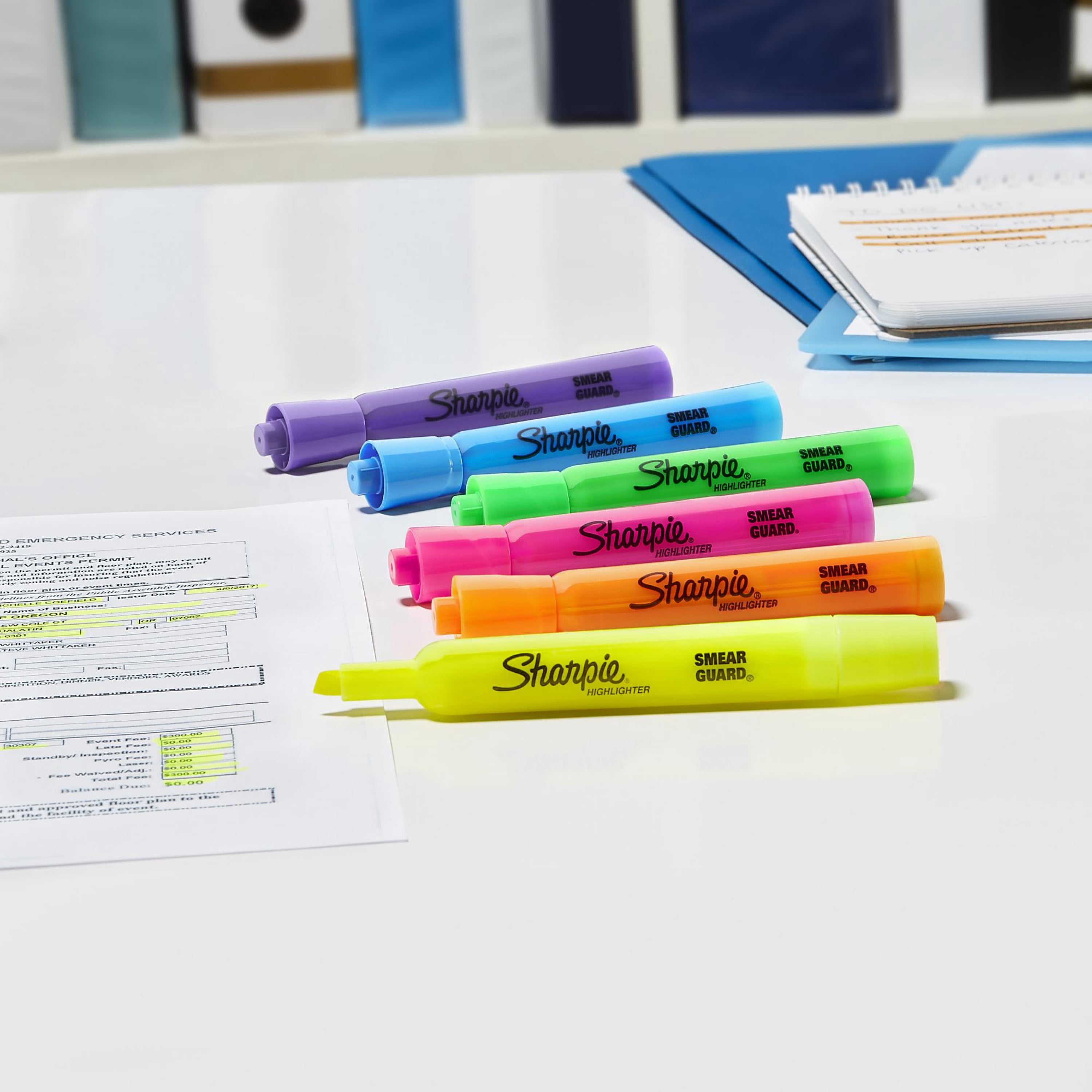 Surligneurs à réservoir Sharpie, pointe biseautée, couleurs assorties, 4 unités