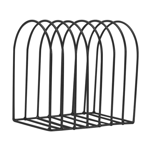 JilgTeok 1 Packs Wire Magazine Holder for Desk File Organizer, Rustproof Metal Shelf for Office, Home, School Stylish Storage for Newspapers, Folders, Mail