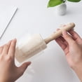 thumbnail image 3 of Long Handle Wooden Loofah Dish Cleaning Brush For Bottles Cups Glassware Kitchen Scrubber Tool, 3 of 3